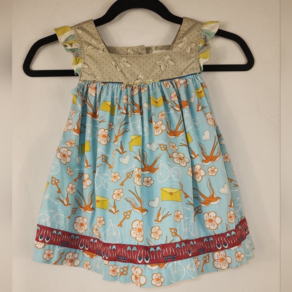 Matilda Jane Dress (It's A Wonderful Parade) Love Letter Shabby Top - Size 4
